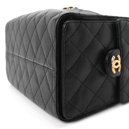 Chanel Caviar Quilted Small Chanel 25 Handbag Black 9 of 9