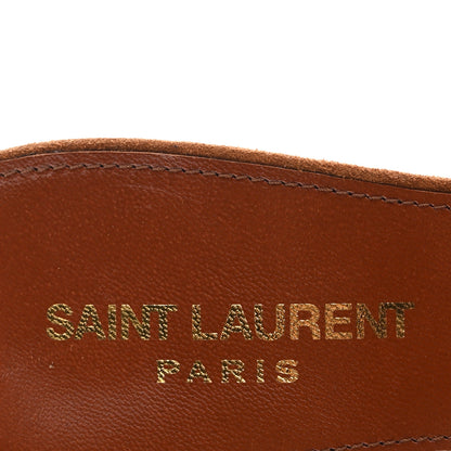 Saint Laurent Suede Blade 105 Slingback Pumps 38.5 Brown 7 of 11