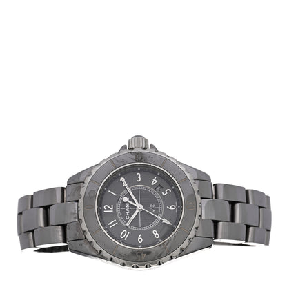 Chanel Titanium Ceramic 33mm J12 Chromatic Quartz Watch 2 of 5
