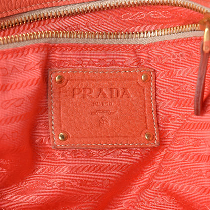 Prada Cervo Antik Easy A Foldover Pushlock Satchel Corallo 6 of 16