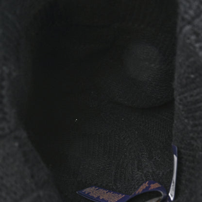 Louis Vuitton Wool Damier Pearls Beanie Hat Black 4 of 5