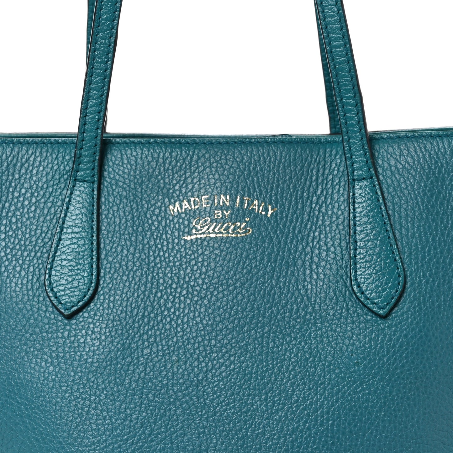 Dollar Calfskin Small Swing Tote Deep Cobalt