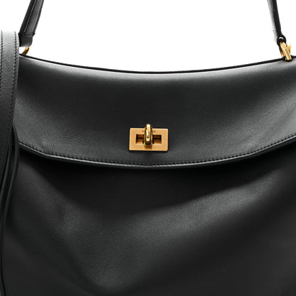 Balenciaga Natural Smooth Calfskin Medium Rodeo Top Handle Handbag Black 9 of 12