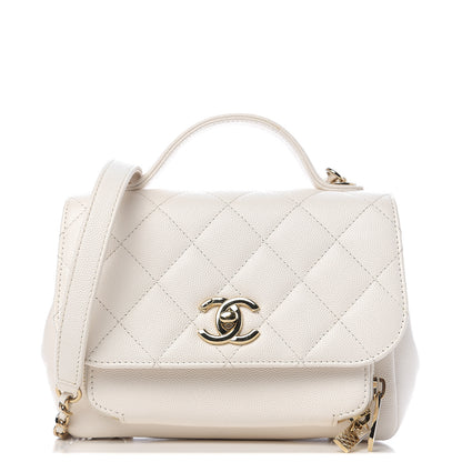 Chanel Caviar Quilted Mini Business Affinity Flap White 1 of 10