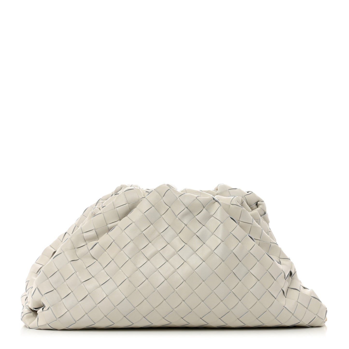 Nappa Maxi Intreccio The Pouch Oversized Clutch Plaster