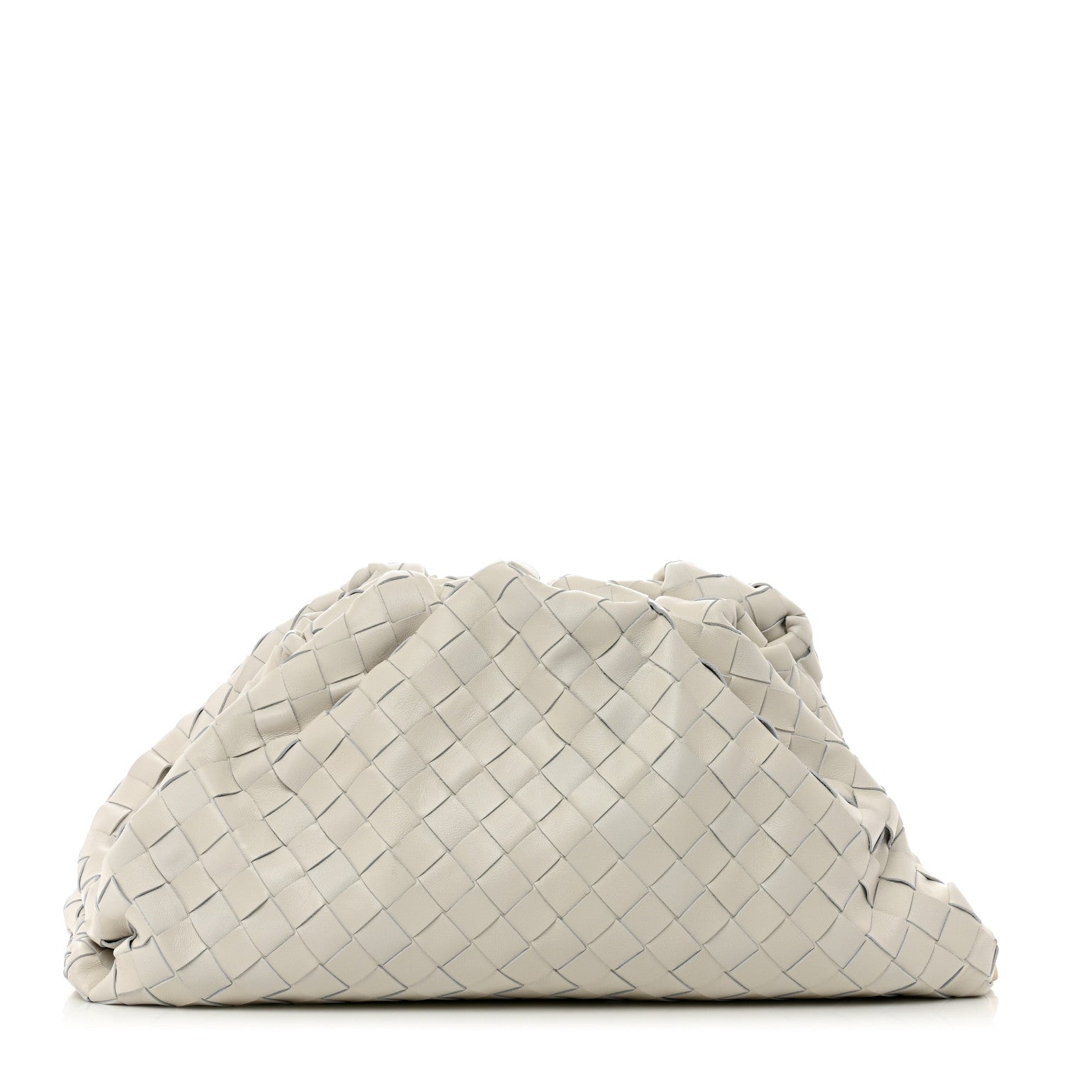Bottega Veneta Nappa Maxi Intreccio The Pouch Oversized Clutch Plaster 1 of 8