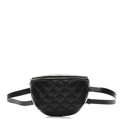 Chanel Calfskin Quilted Waist Belt Bag Black 1 of 10