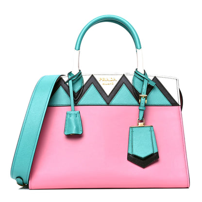 Prada City Calf Saffiano Medium Esplanade Tote Begonia Giad 2 of 8