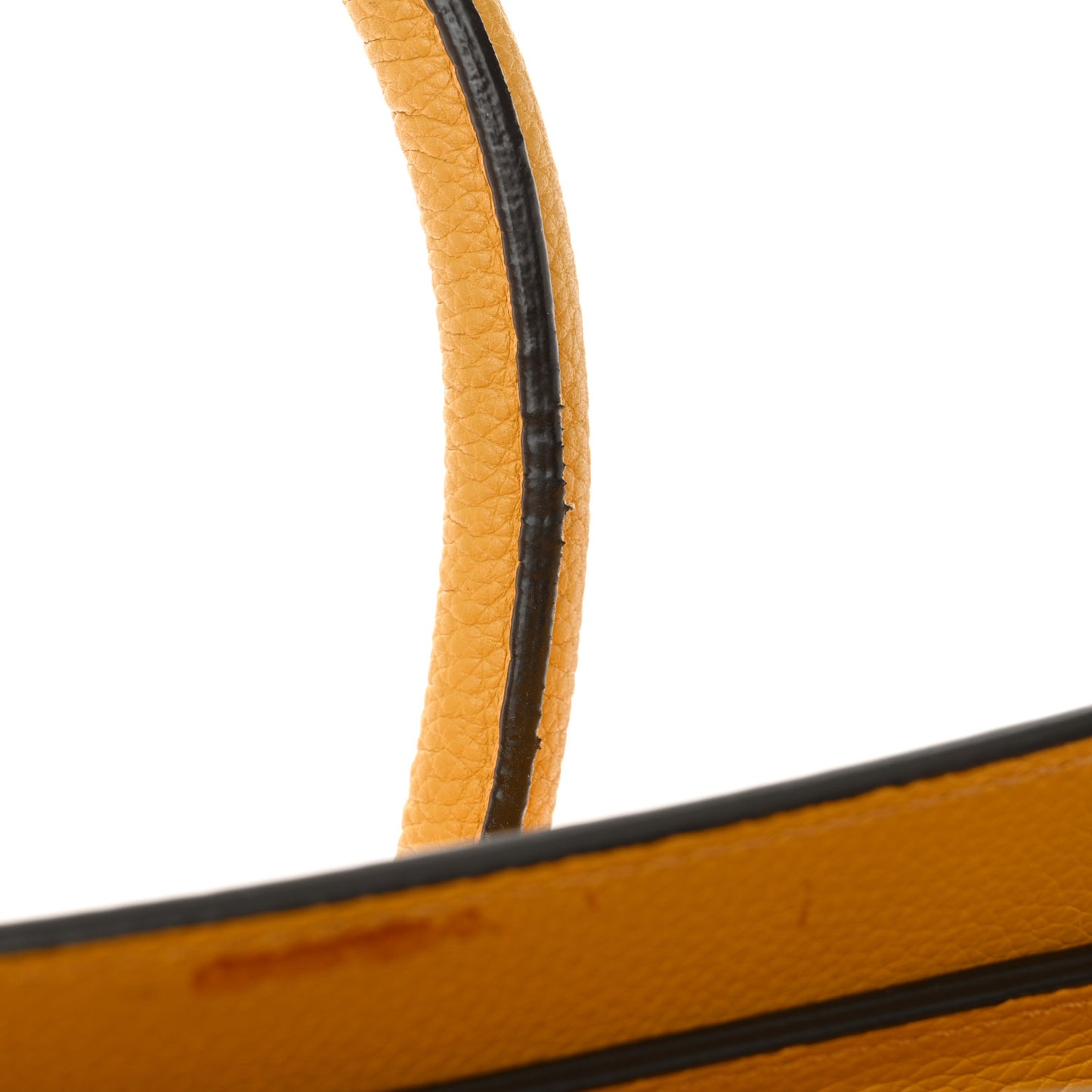 Drummed Calfskin Mini Luggage Ocre