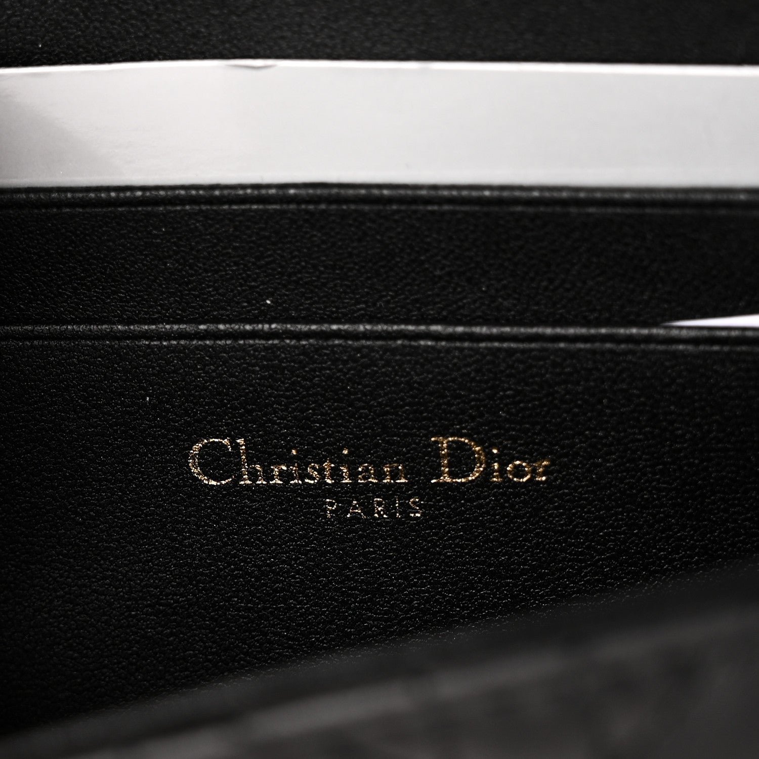 Christian Dior Lambskin Cannage Dior Talk Phone Pouch Black 6 of 10