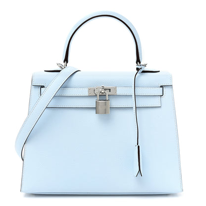 Hermes Epsom Kelly Sellier 25 Bleu Brume 1 of 9