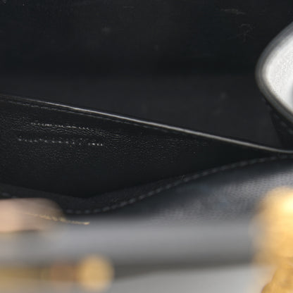 Saint Laurent Grain De Poudre Small Monogram Kate Satchel Black 8 of 14