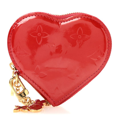 Louis Vuitton Vernis Coeur Heart Coin Purse Pomme D'Amour 1 of 7