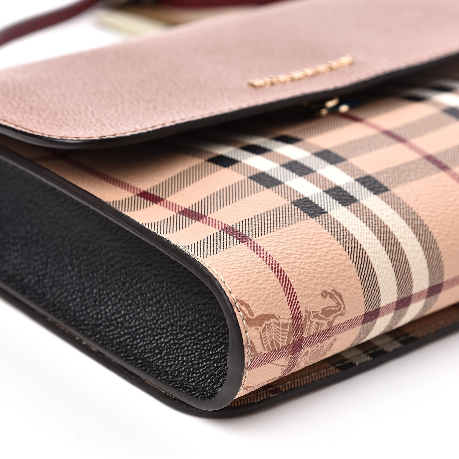 Burberry Haymarket Check Small Loxley Crossbody Bright Toffee 8 of 11