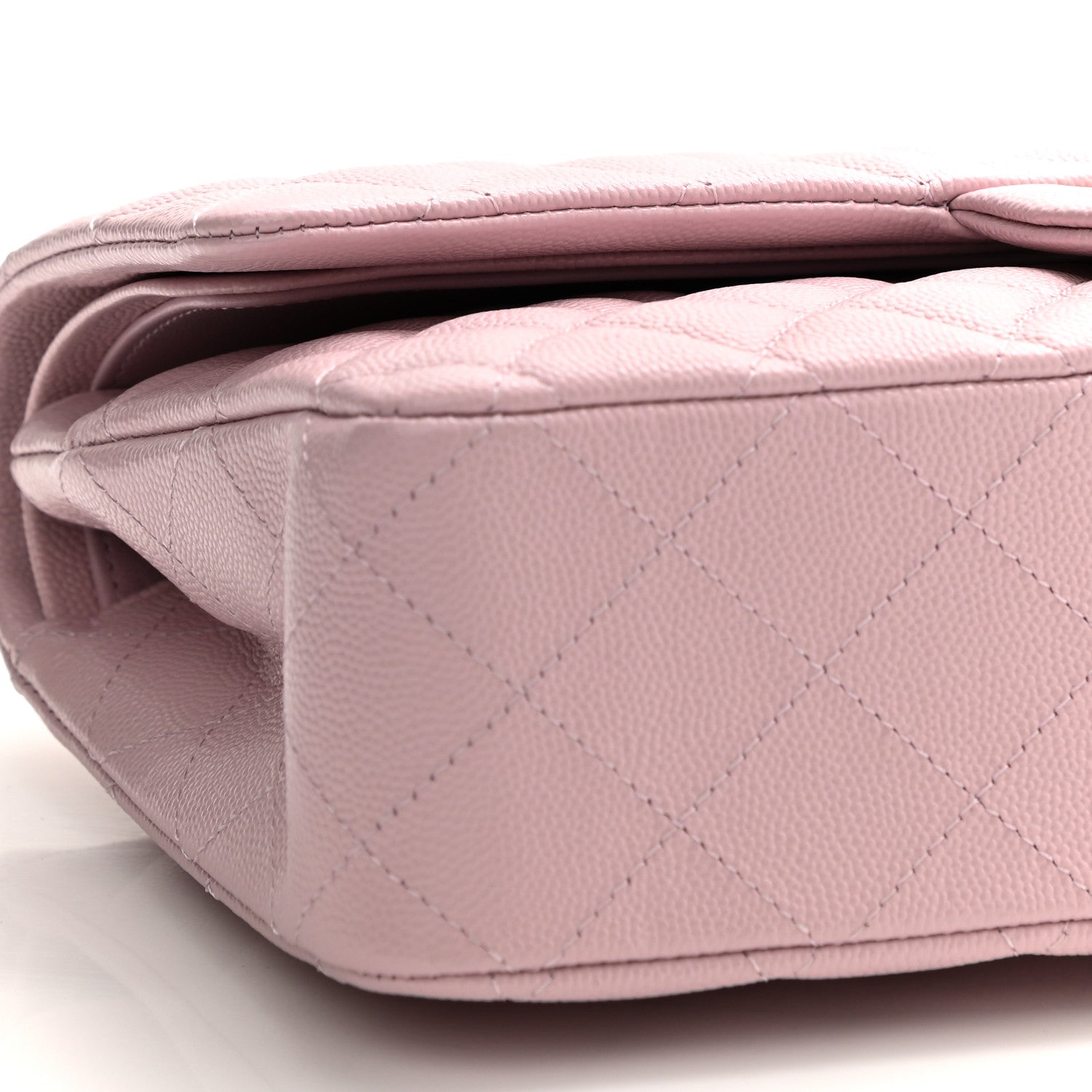 Chanel Caviar Quilted Medium Double Flap Light Pink 9 of 10