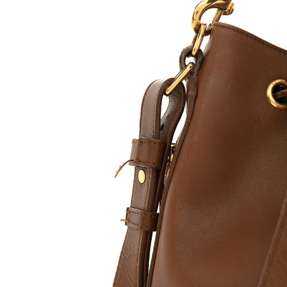 Saint Laurent Calfskin Large Emmanuelle Bucket Bag Cognac 13 of 18