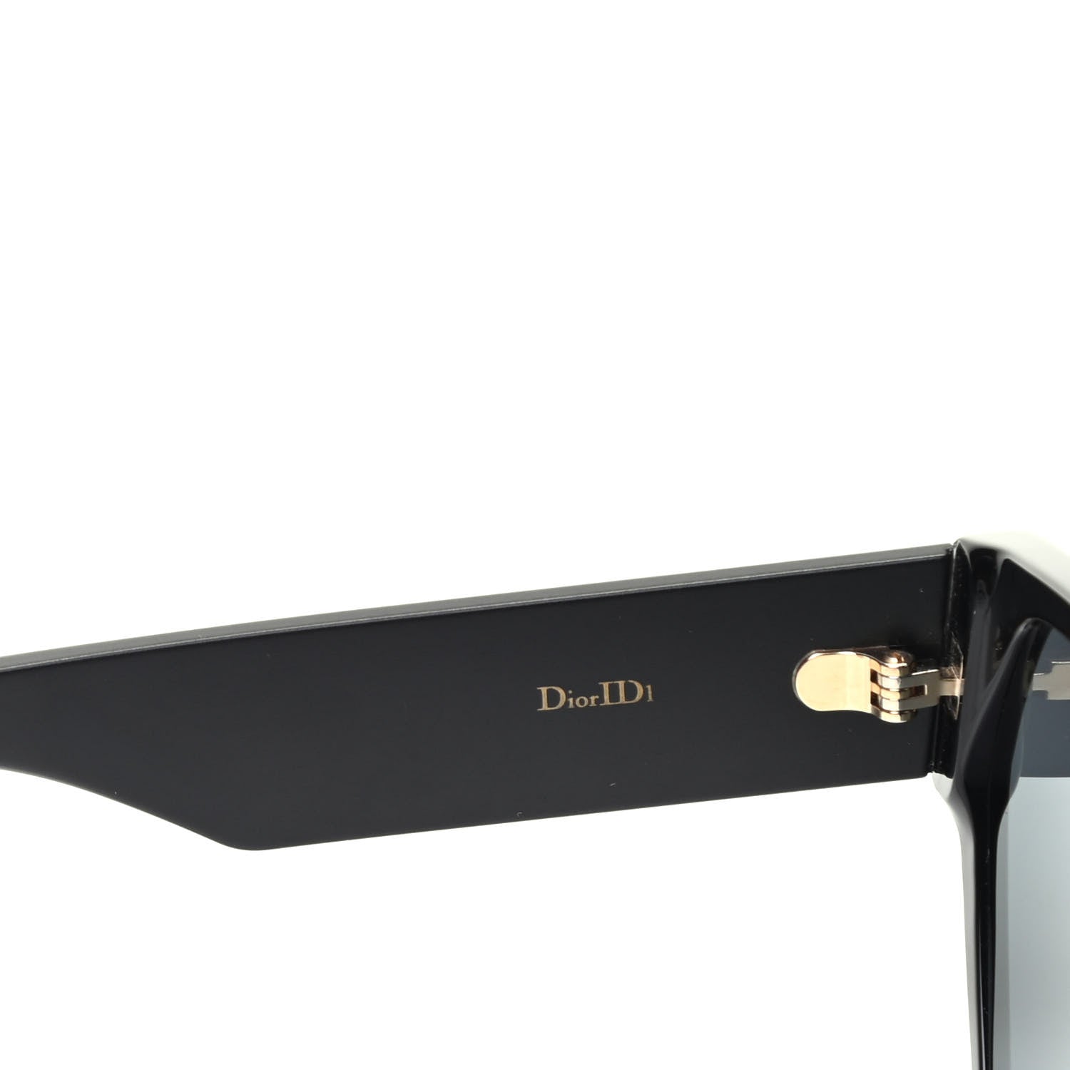 Christian Dior Acetate Square DiorID1 Sunglasses Black 5 of 6