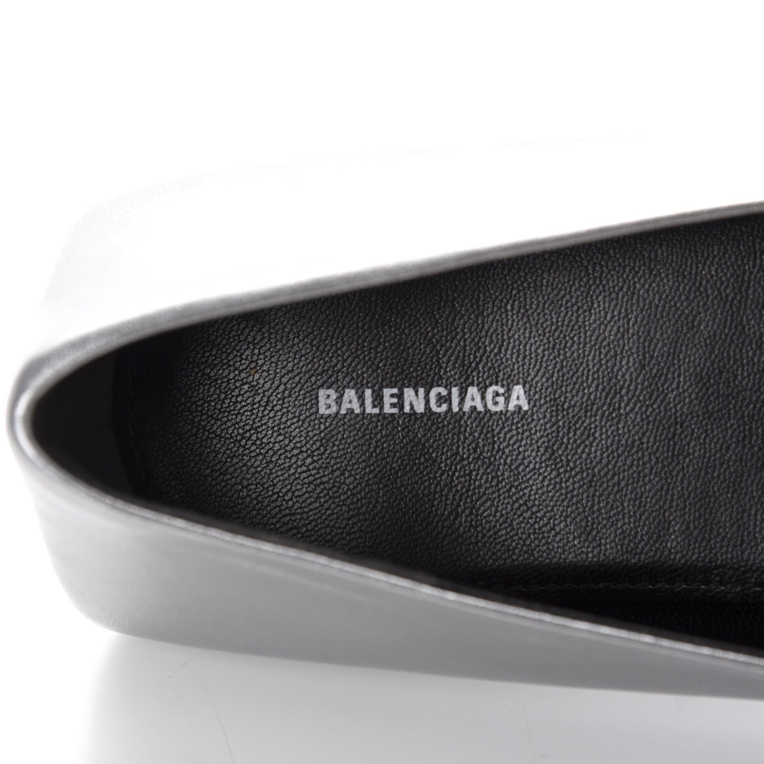 Balenciaga Metallic Calfskin BB Knife Pointy Toe Ballerina Flats 39.5 Silver Hardware 6 of 10