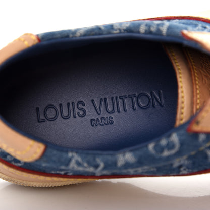Louis Vuitton Denim Monogram Sneakers 36 Blue 8 of 10