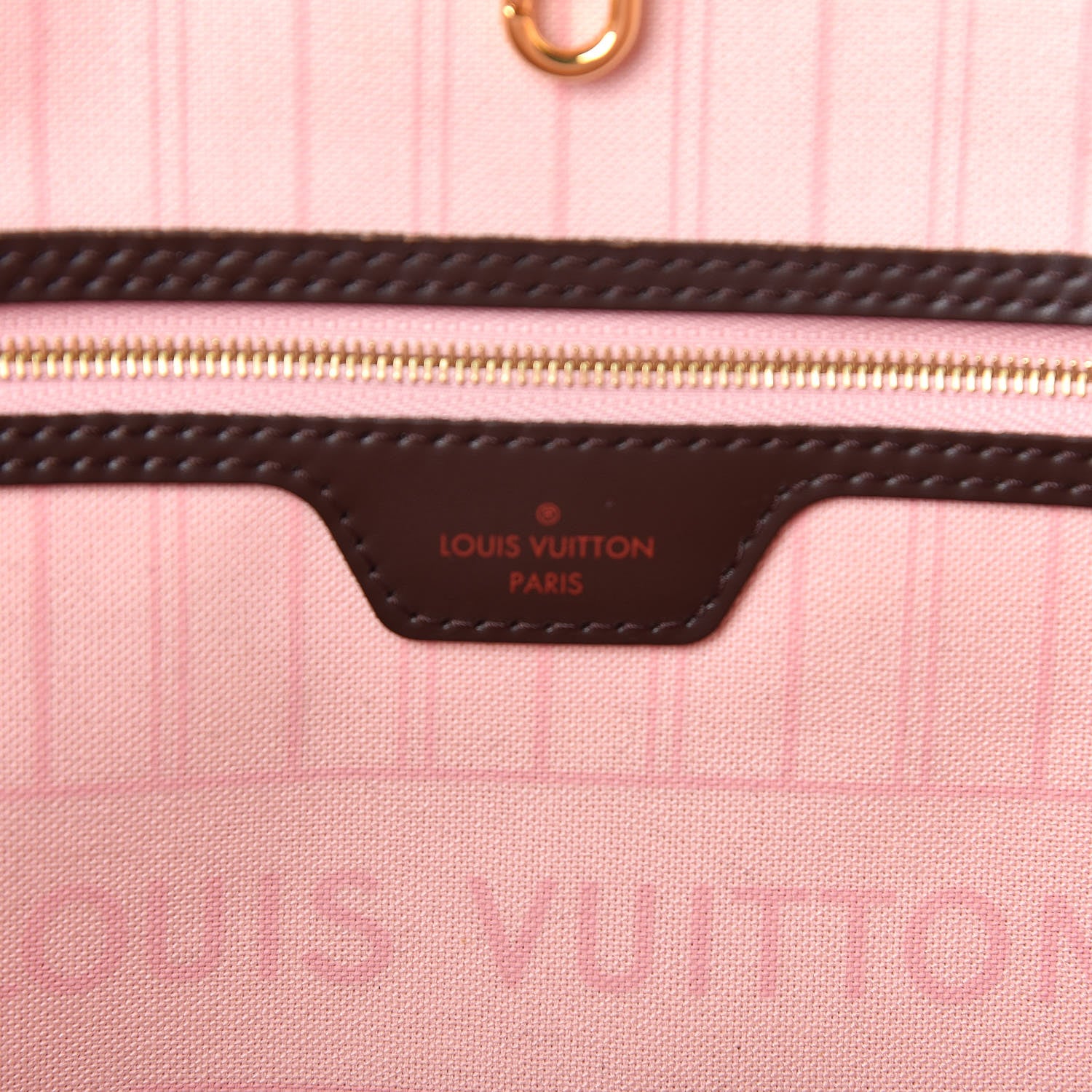 Louis Vuitton Damier Ebene Neo Neverfull MM Rose Ballerine 6 of 10