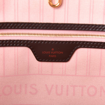 Louis Vuitton Damier Ebene Neo Neverfull MM Rose Ballerine 6 of 10