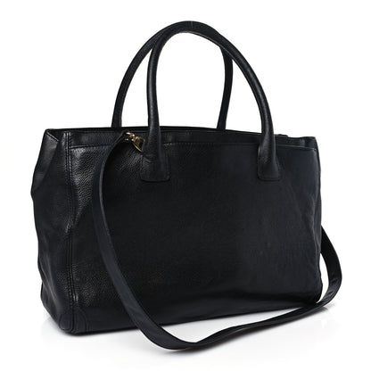 Chanel Calfskin Cerf Executive Shopper Tote Black 3 of 10