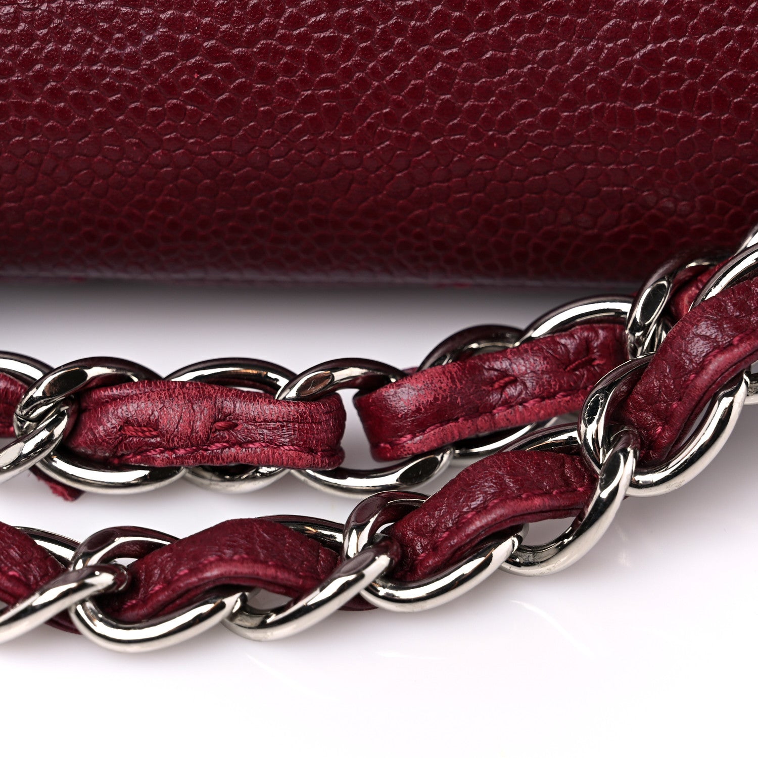 Chanel Caviar Quilted Large Timeless CC Soft Tote Dark Red 13 of 13