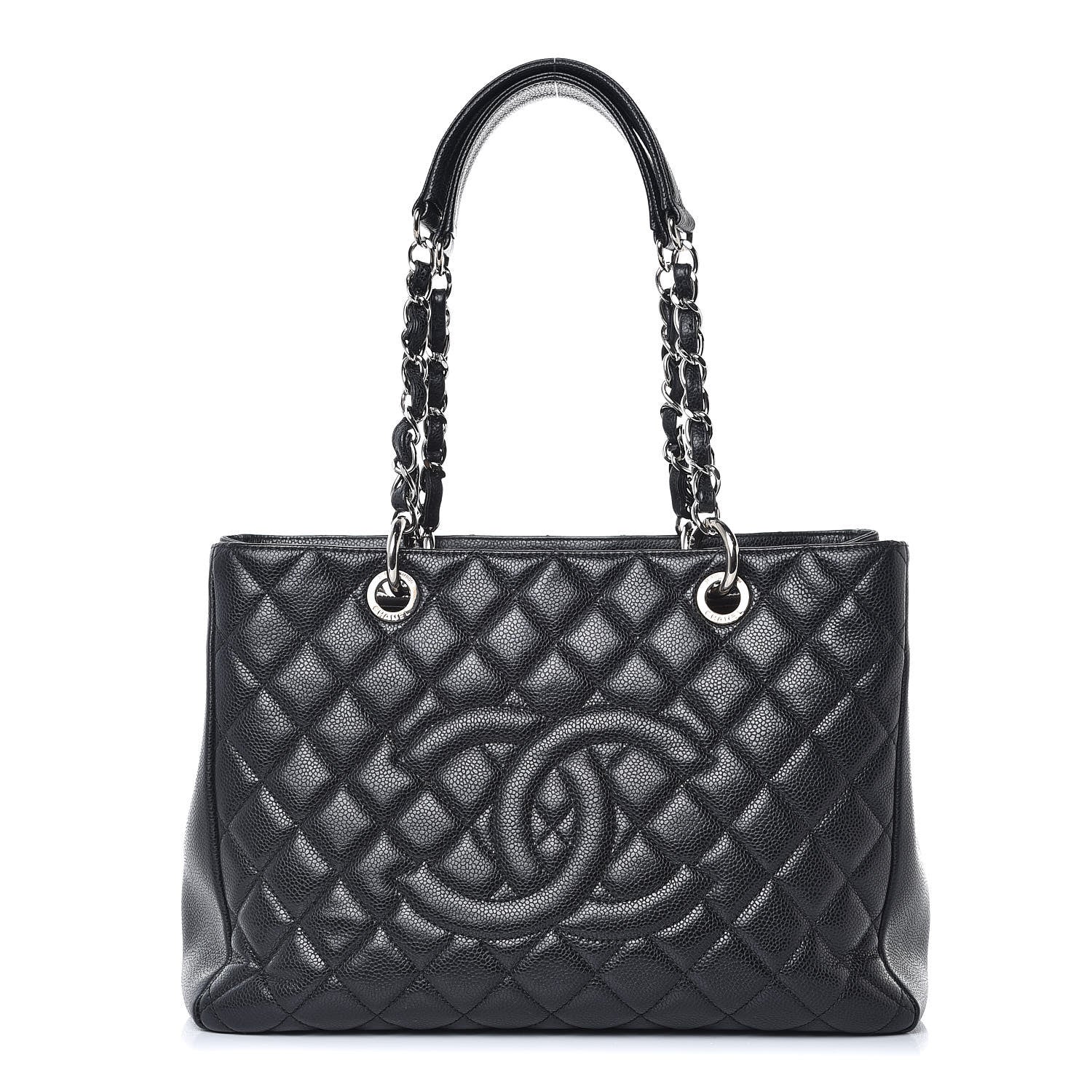 Chanel Caviar Quilted Grand Shopping Tote GST Black 1 of 9