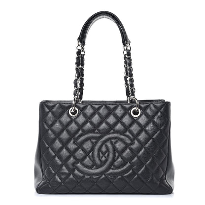 Chanel Caviar Quilted Grand Shopping Tote GST Black 1 of 9