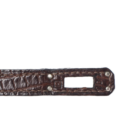 Hermes Matte Niloticus Crocodile Kelly Pochette Havane 7 of 23