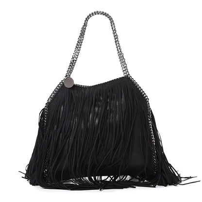Stella McCartney Eco Suede Fringe Falabella Tote Black 1 of 9