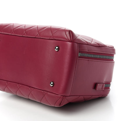 Chanel Lambskin Quilted Medium Trendy CC Bowling Bag Dark Pink 8 of 11