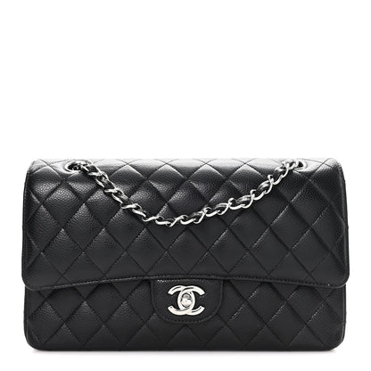 Chanel Caviar Quilted Medium Double Flap Black 1 of 12