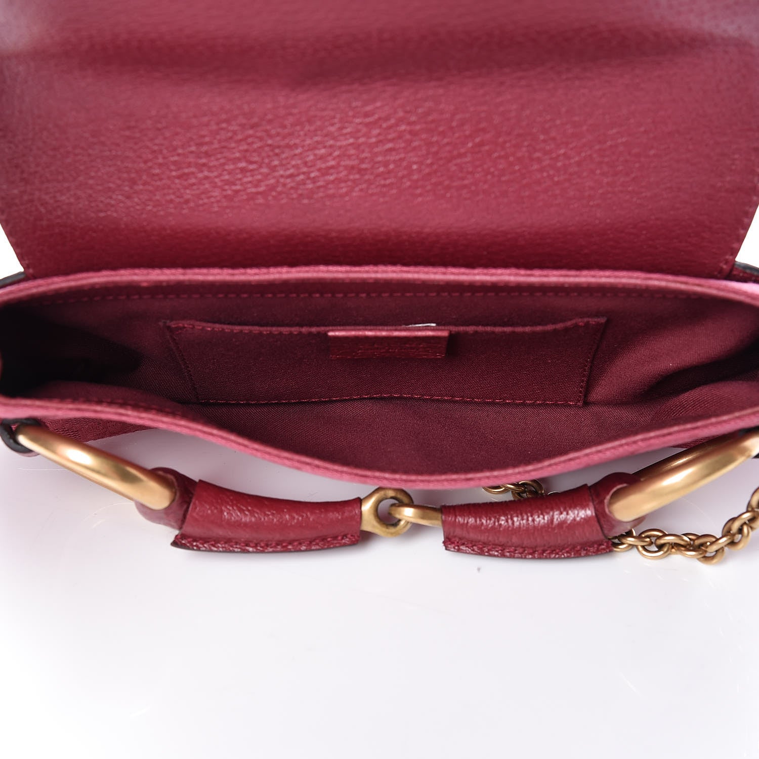 Gucci Monogram Horsebit Clutch Pink 7 of 9