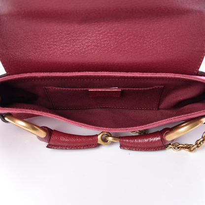Gucci Monogram Horsebit Clutch Pink 7 of 9