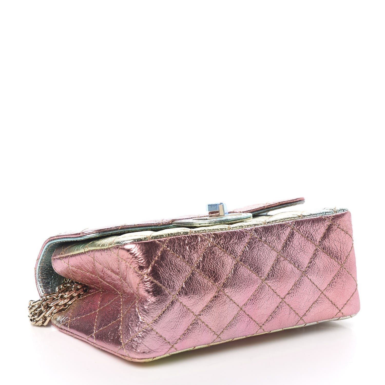 Chanel Metallic Goatskin Quilted Mini 2.55 Reissue Flap Multicolor 3 of 10