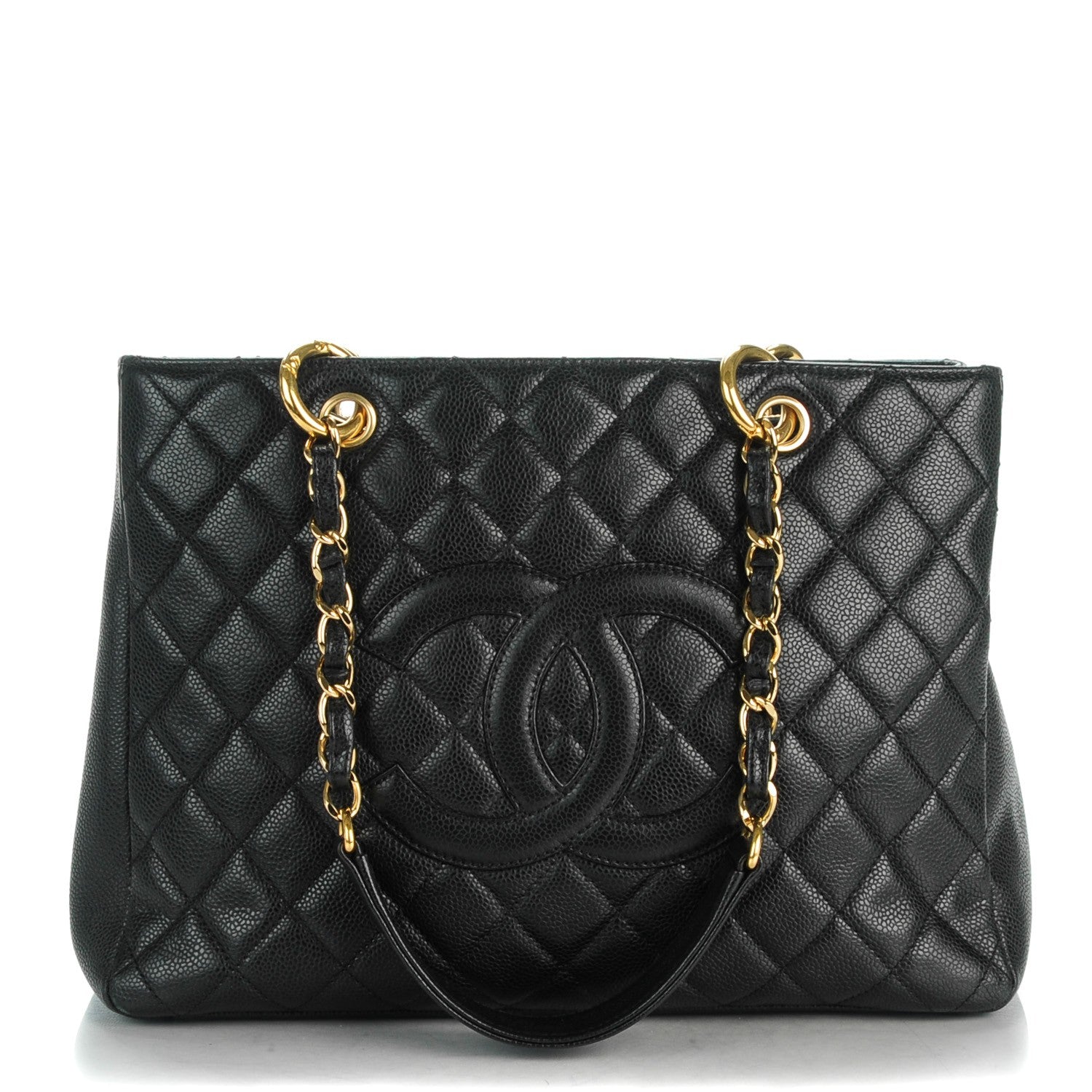 Chanel Caviar Quilted Grand Shopping Tote GST Black 1 of 7