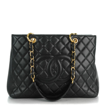 Chanel Caviar Quilted Grand Shopping Tote GST Black 1 of 7