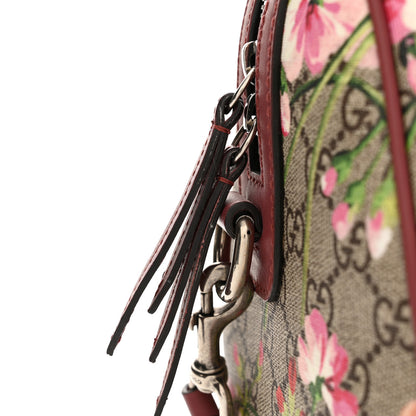Gucci GG Supreme Monogram Blooms Medium Boston Beige Multicolor Dry Rose 11 of 12