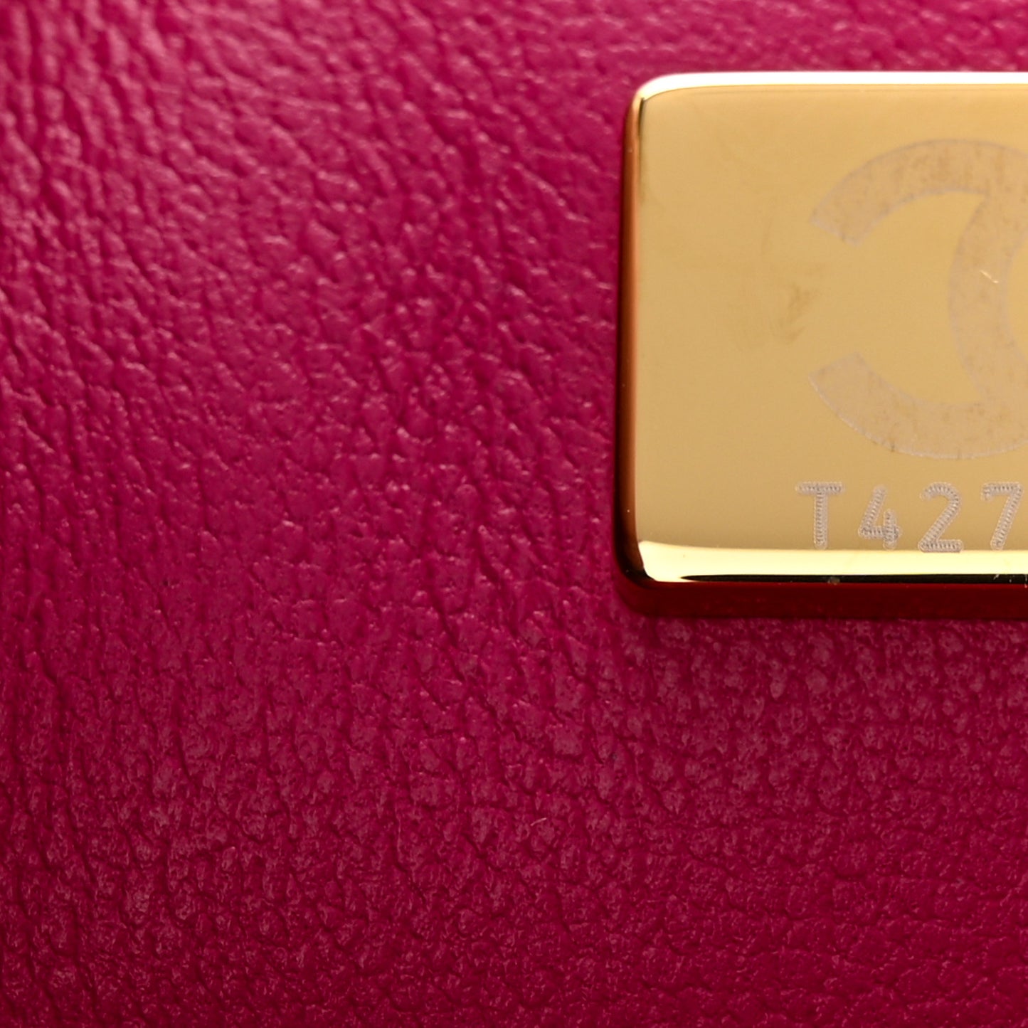 Lambskin Quilted Mini Rectangular Flap Fuchsia