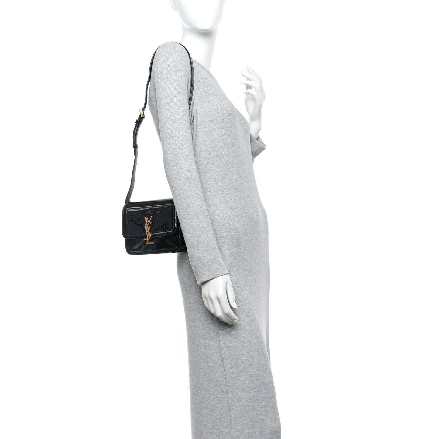 Vernice Diamond Small Solferino Satchel Black