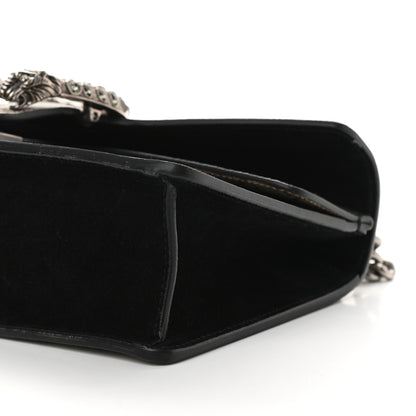 Gucci GG Supreme Monogram Suede Crystal Small Dionysus Shoulder Bag Beige Ebony Black 9 of 9