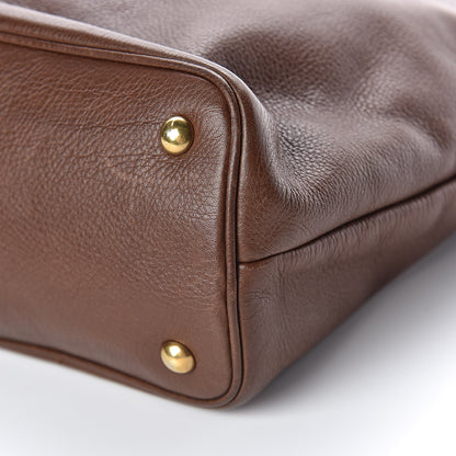 Saint Laurent Calfskin Belle de Jour Cabas Tote Brown 9 of 14