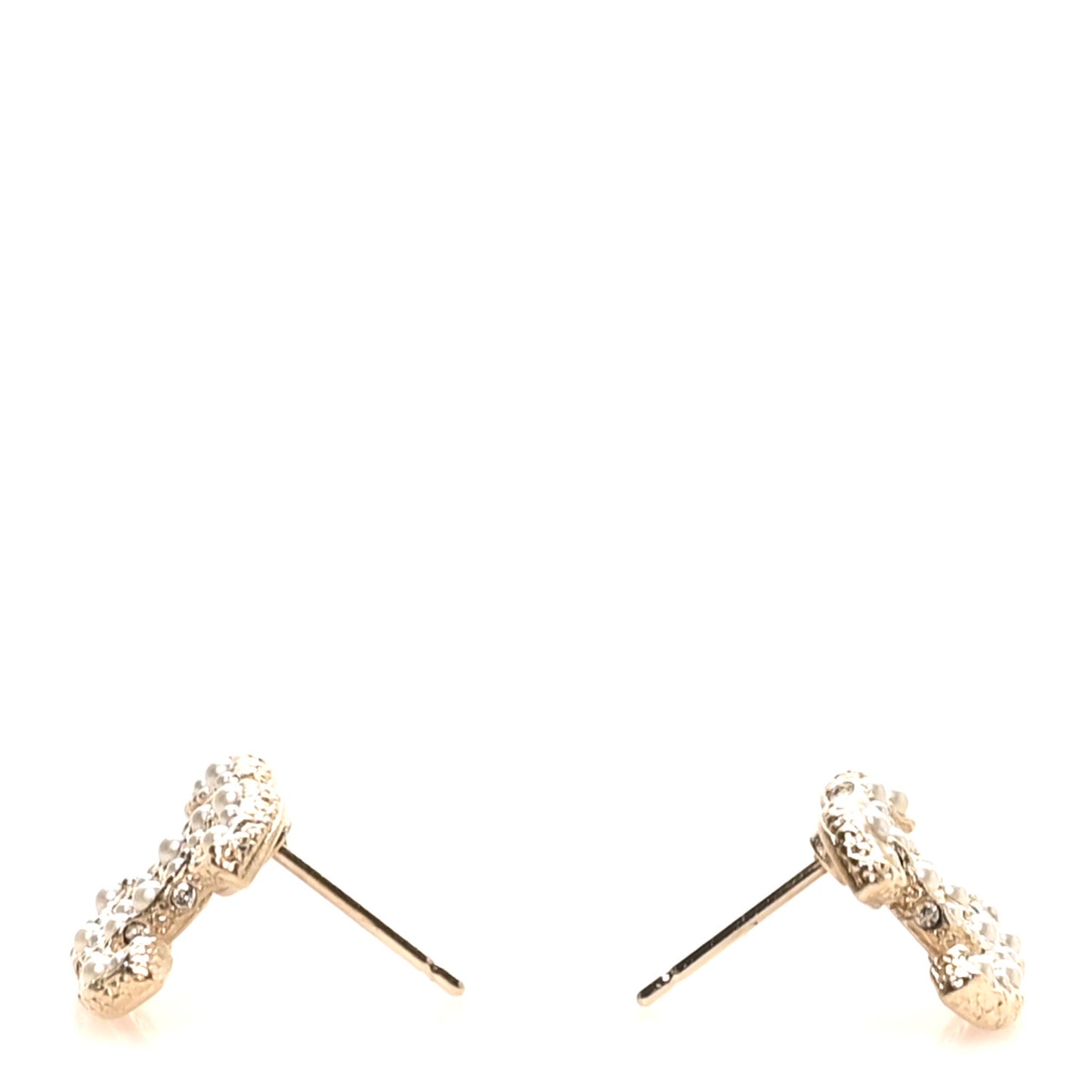 Pearl CC Earrings Gold