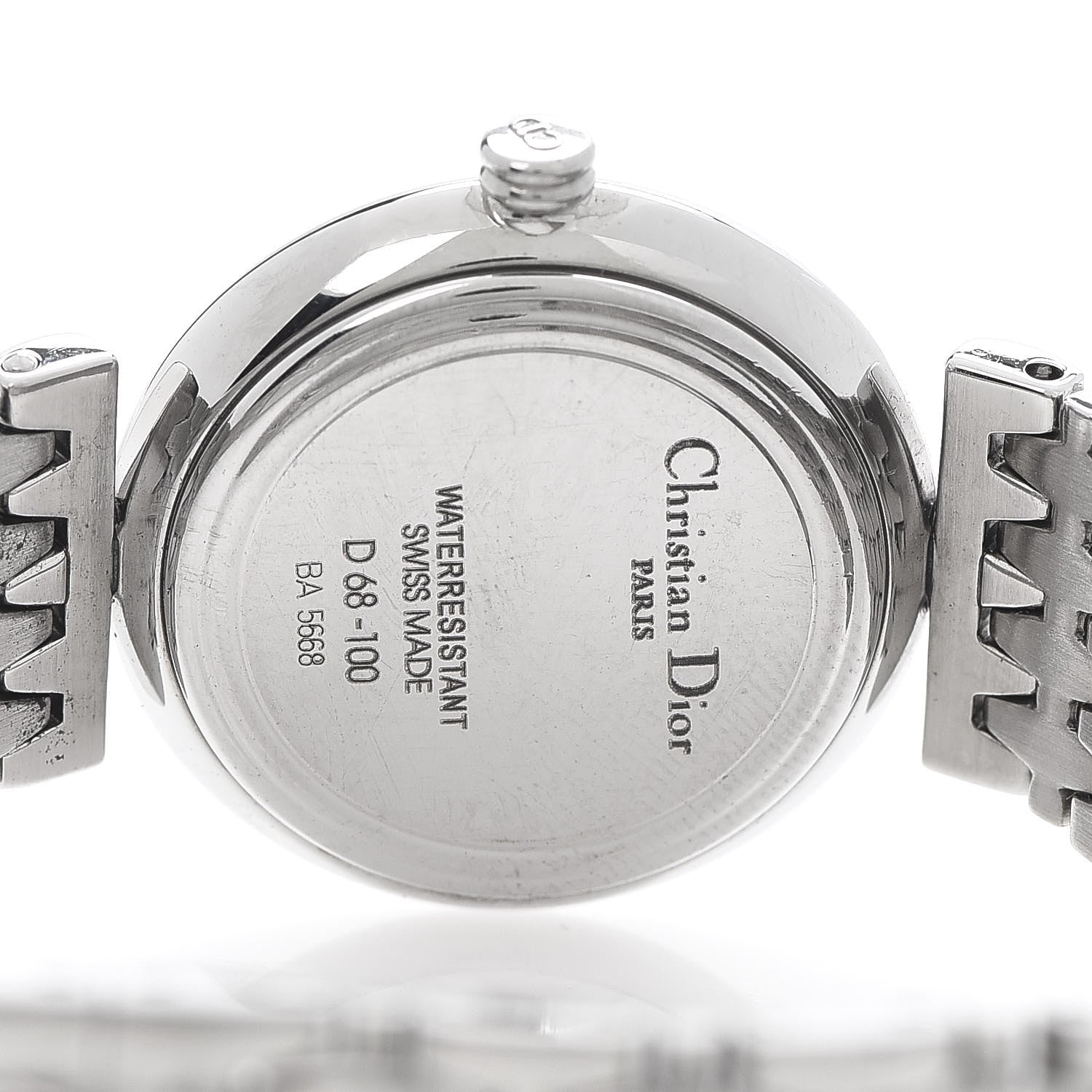 Christian Dior Stainless Steel Diamond 25mm Round Quartz Watch 5 of 5