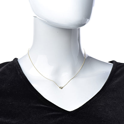 Tiffany 18K Yellow Gold Diamond .25ct Elsa Peretti Diamonds by the Yard Pendant Necklace 2 of 9