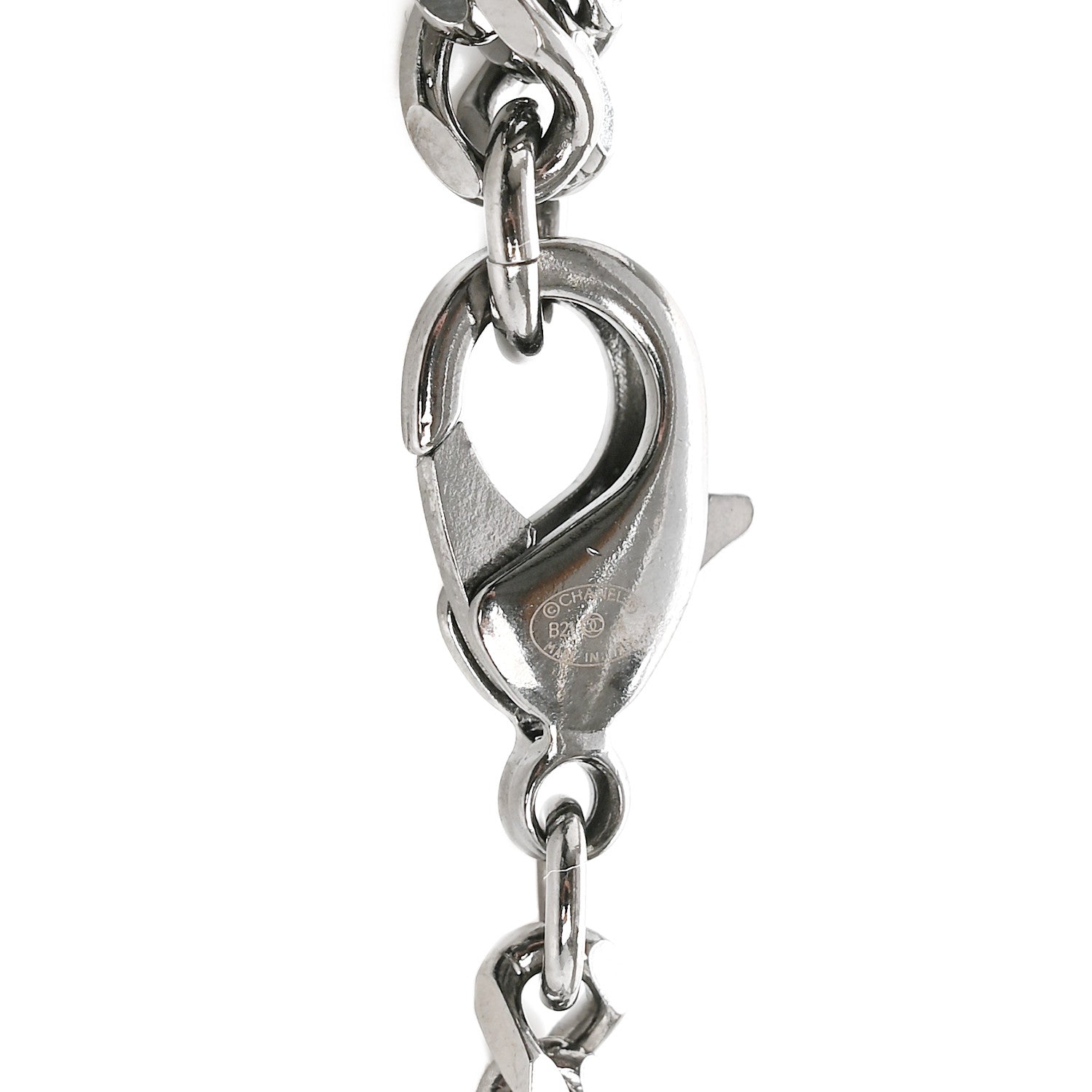 Chanel Ruthenium Crystal CC Chain Links Belt Silver 3 of 4