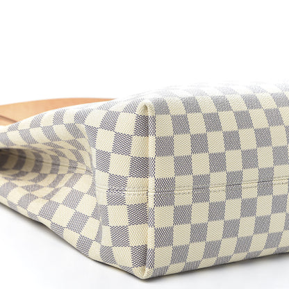 Louis Vuitton Damier Azur Graceful MM Rose Ballerine 5 of 11