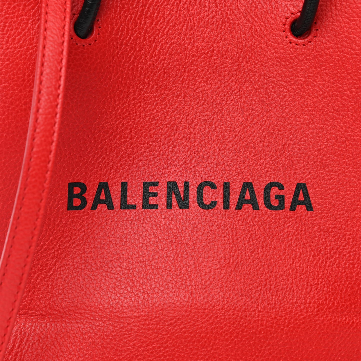 Calfskin Logo XXS Shopping Tote Red