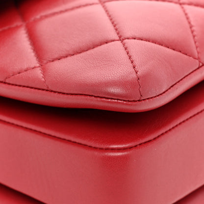 Chanel Lambskin Quilted Small Trendy CC Flap Dual Handle Bag Red 12 of 16